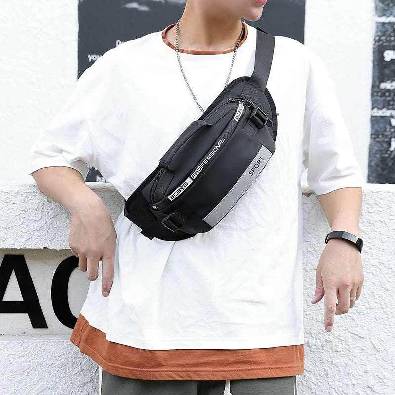 Reflective Waist Bag for Men – Cool Style Crossbody Pack for Travel, Running & Cycling - ZA-Zola