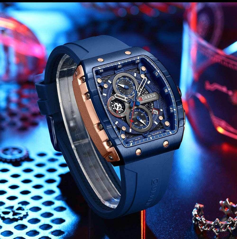 Men's Six-Pin Quartz Sports Watch – Stylish & Durable - ZA-Zola