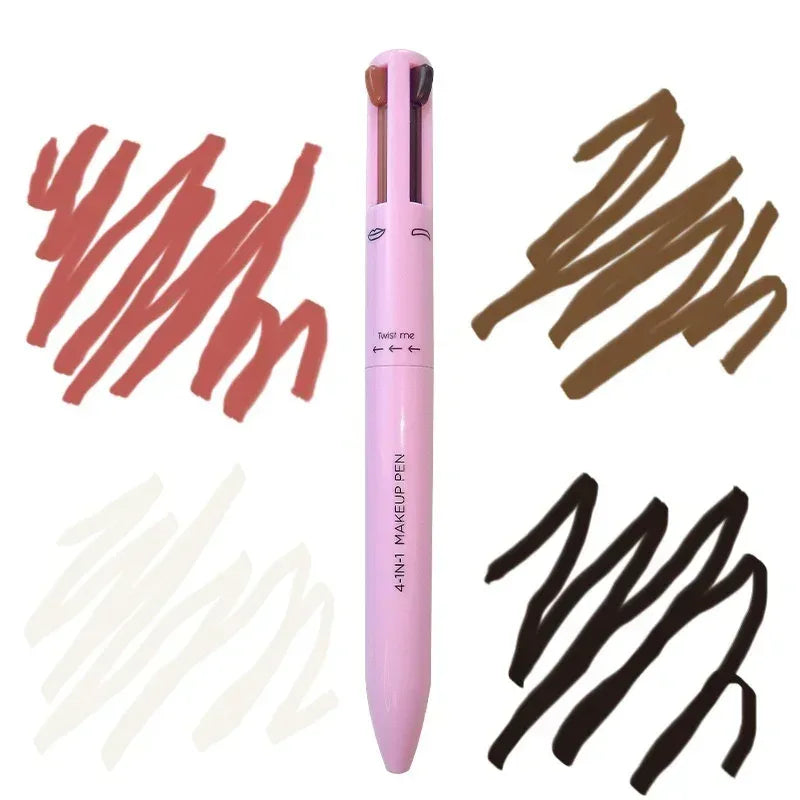 4 in 1 Makeup Pencil – Eyebrow, Eyeliner, Lip Liner & Highlight - ZA-Zola