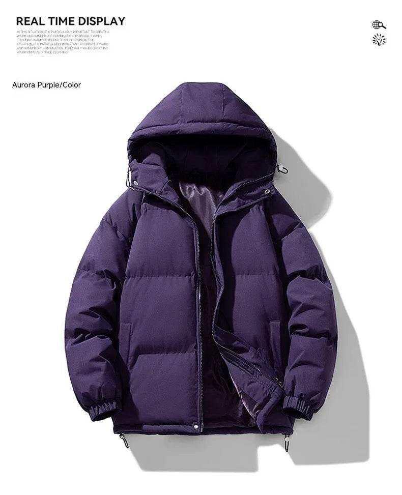 Men's Hoodie Padded Coat – Warm, Casual, Loose Fit - ZA-Zola