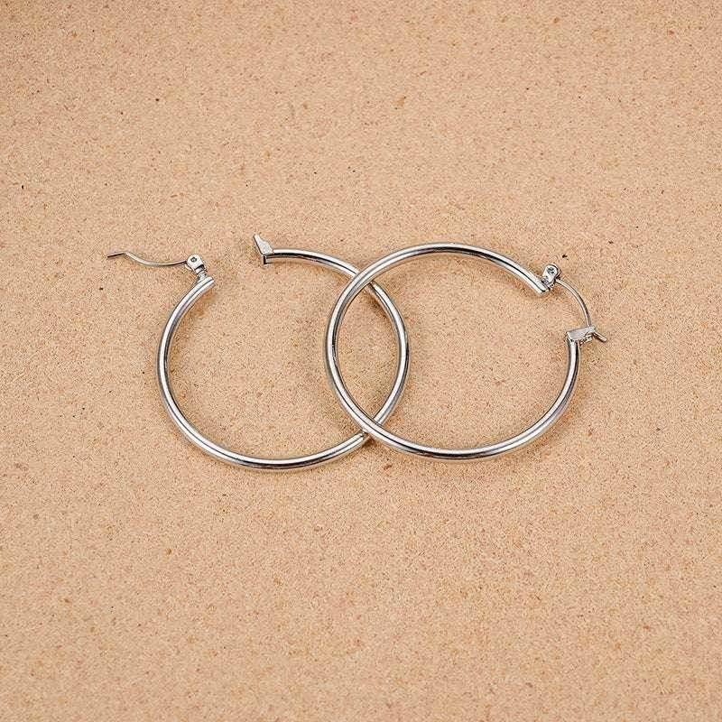 Gold & Silver Temperament Ring Earrings - ZA-Zola