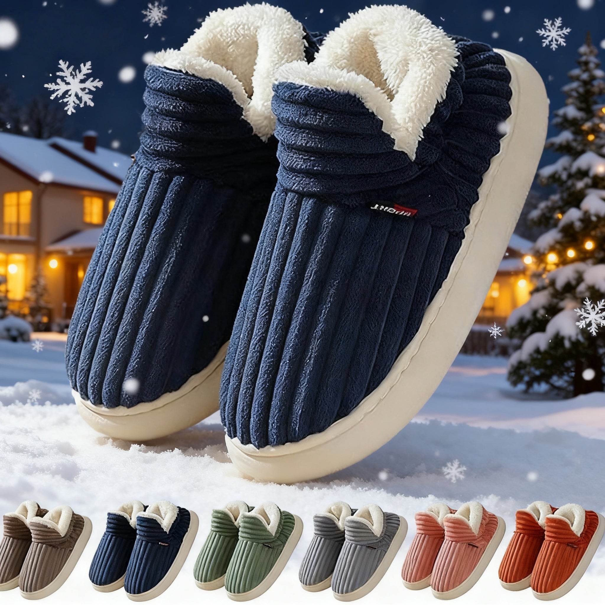 Winter Plush Home Shoes | Cozy Indoor Outdoor Slippers - ZA-Zola