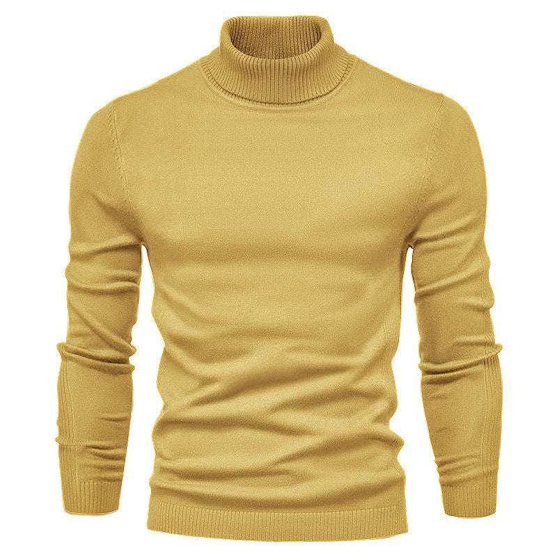 Men's Slim Turtleneck Sweater - Winter Casual Pullover - ZA-Zola