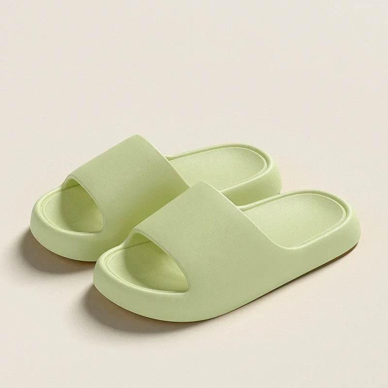 Solid Thick-Soled Slippers – Comfy Summer Footwear - ZA-Zola