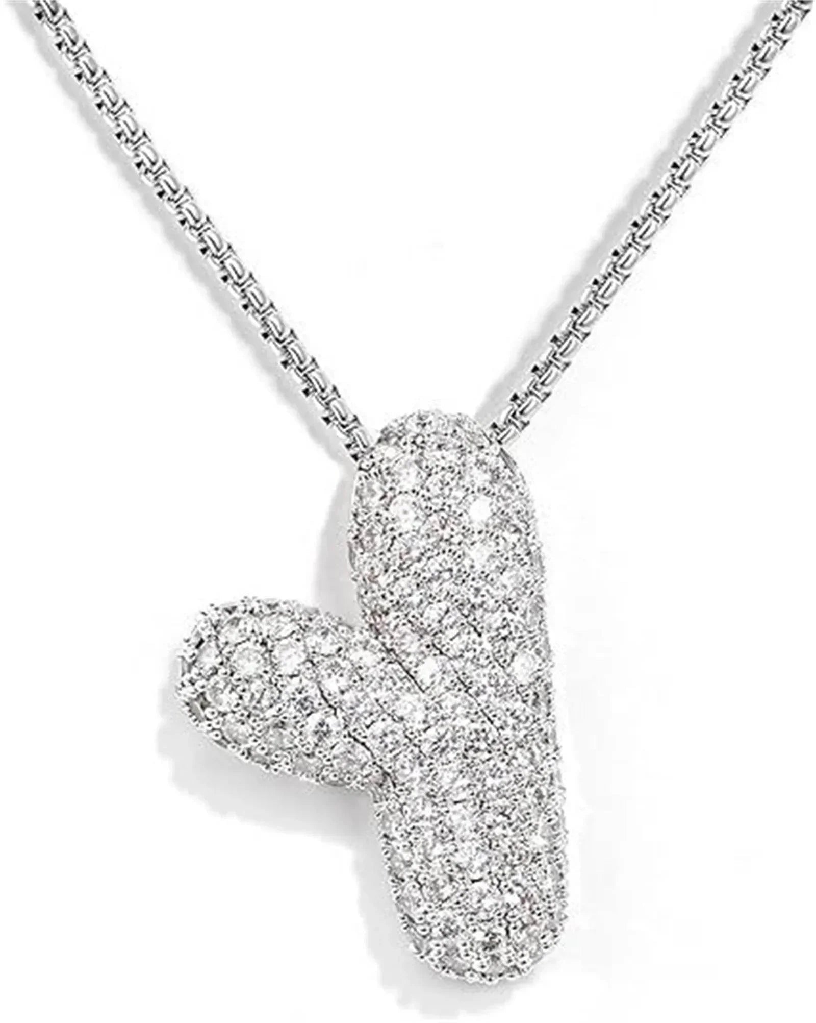 Zircon Balloon Letter Pendant Necklace for Women - ZA-Zola