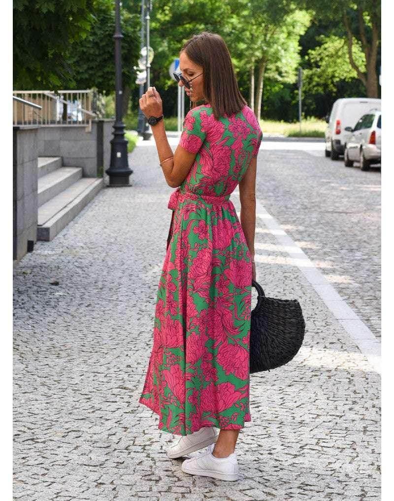 Stylish Printed Beach Dress – Light & Breezy Fit - ZA-Zola