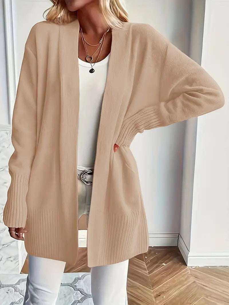 Shawl Sweater with Pockets | Casual Elegant Style - ZA-Zola