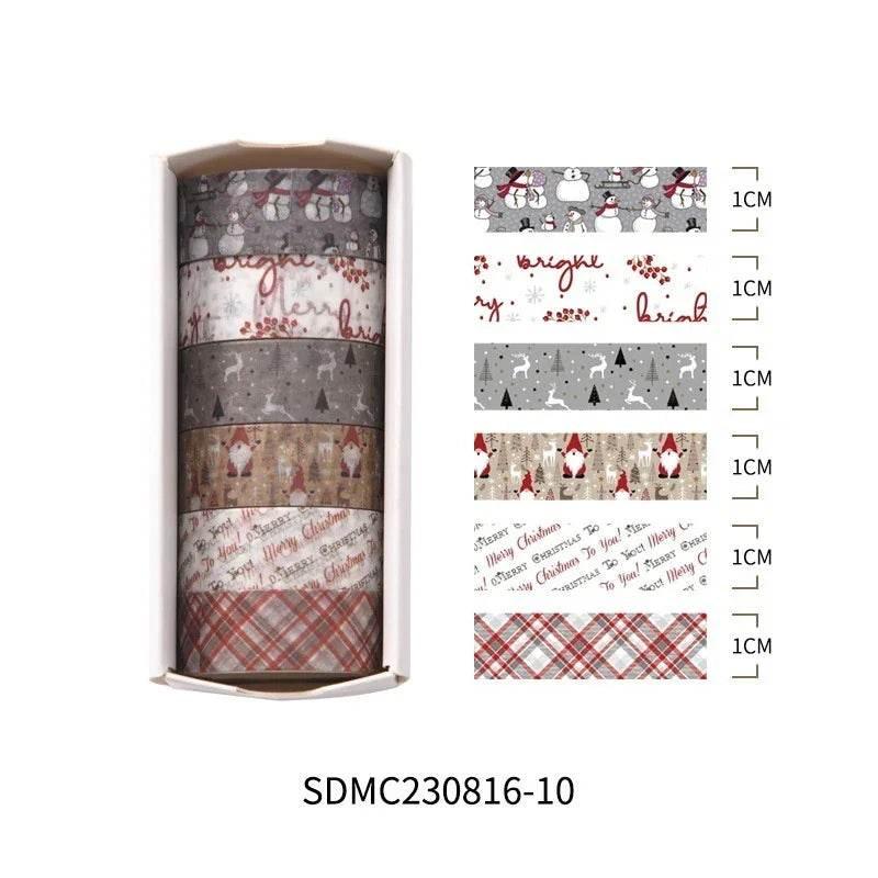 Christmas Decorative Tape – 6 Roll Set - ZA-Zola