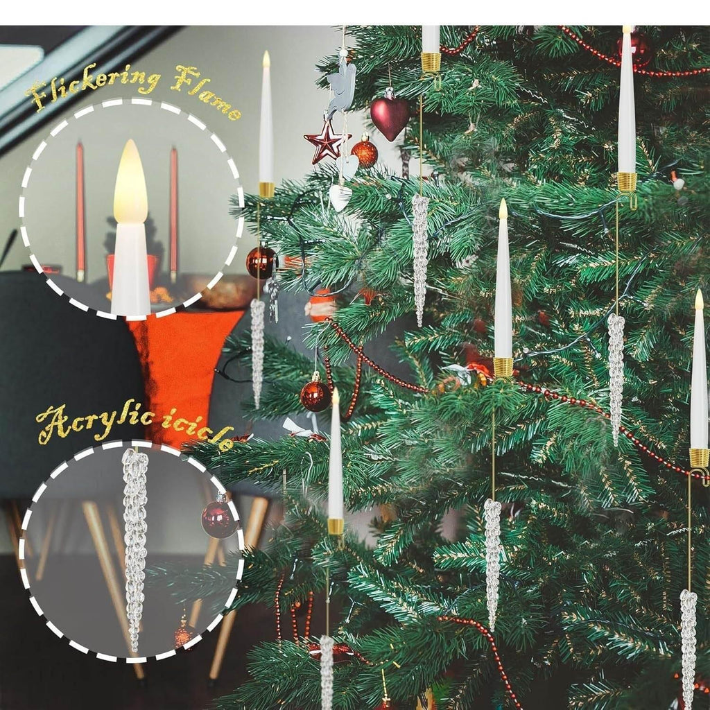 Christmas Candle LED Ornaments Indoor Holiday Tree Decor - ZA-Zola