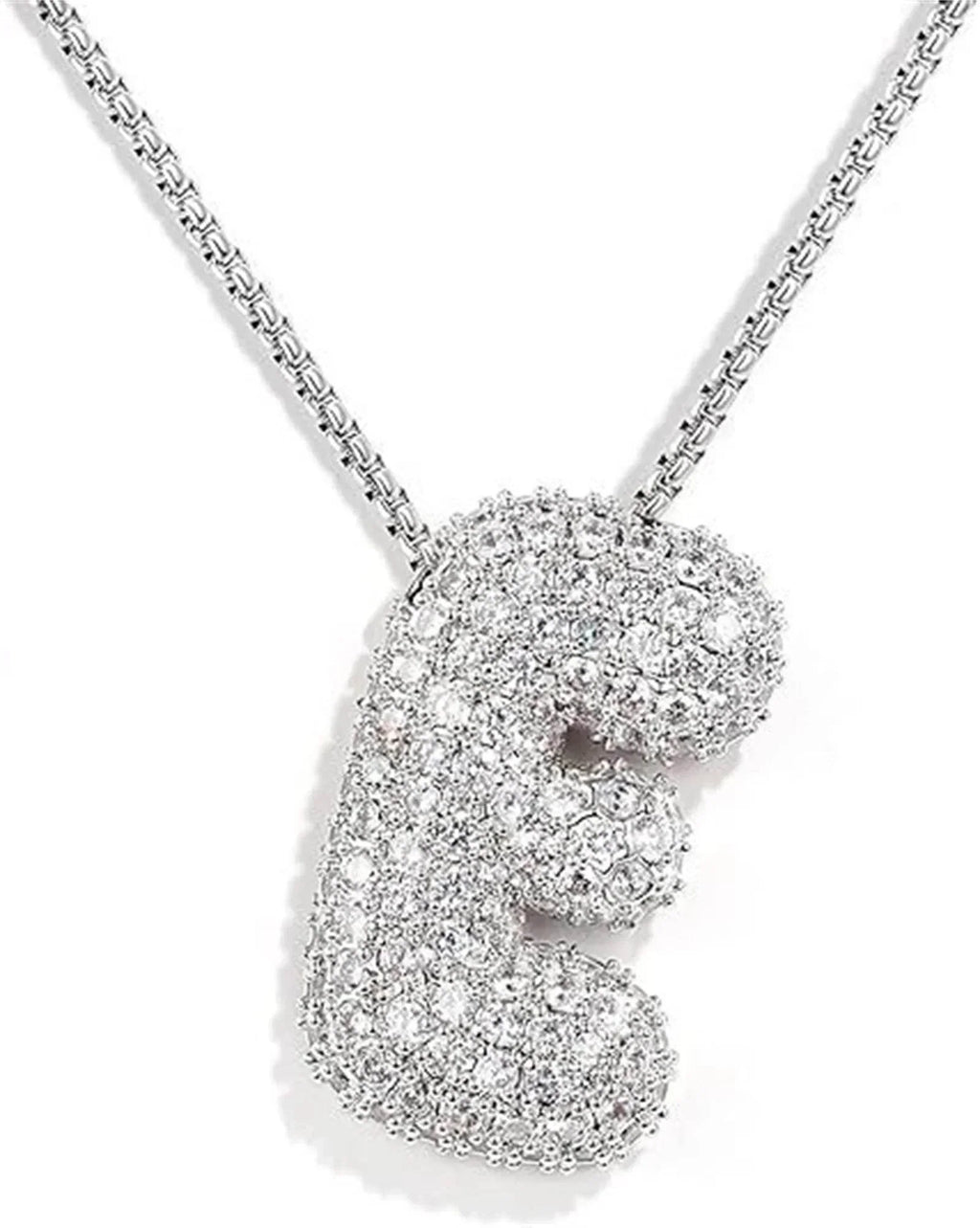 Zircon Balloon Letter Pendant Necklace for Women - ZA-Zola