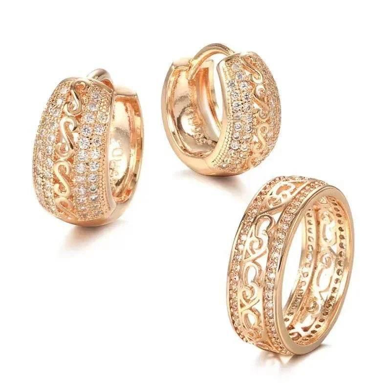 Elegant Diamond Hollow Ring for Women – OL Style - ZA-Zola