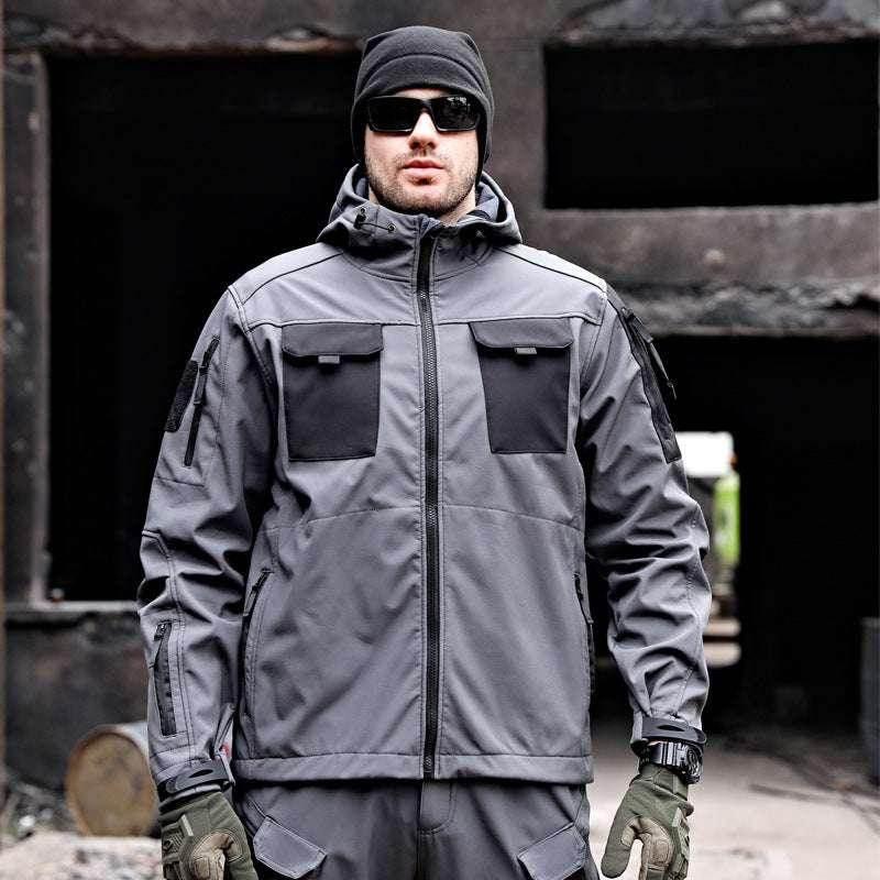 Men's Tactical Soft Shell Jacket - Waterproof Windbreaker - ZA-Zola