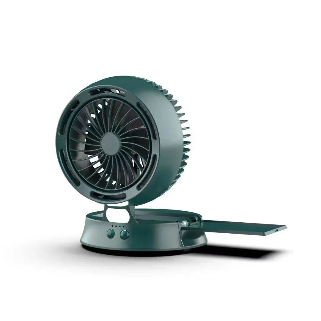 Solar Vertical Camping Fan – Mute & Rechargeable - ZA-Zola