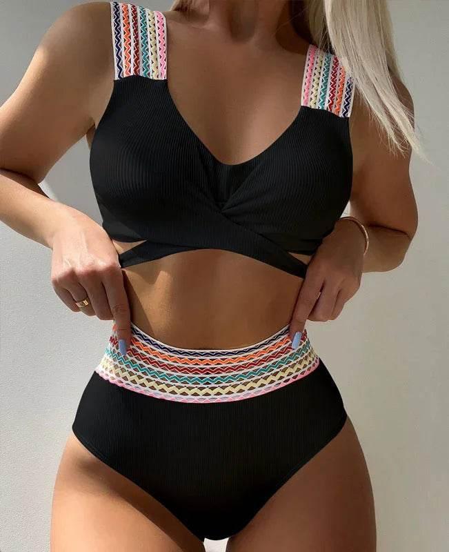 Slim Fit Triangle Bikini Set – Backless Style - ZA-Zola