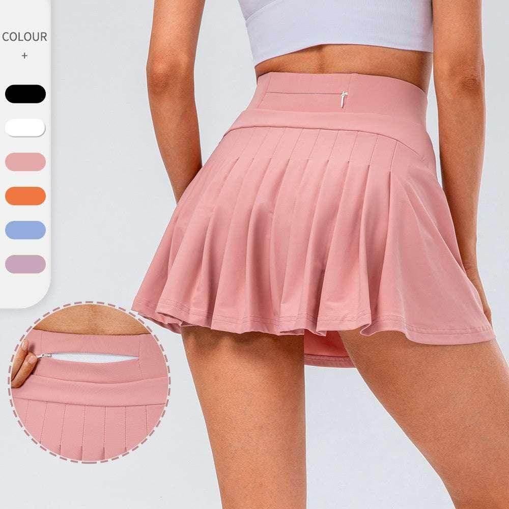 High-Quality Tennis Skirt with Zipped Pocket - Women - ZA-Zola