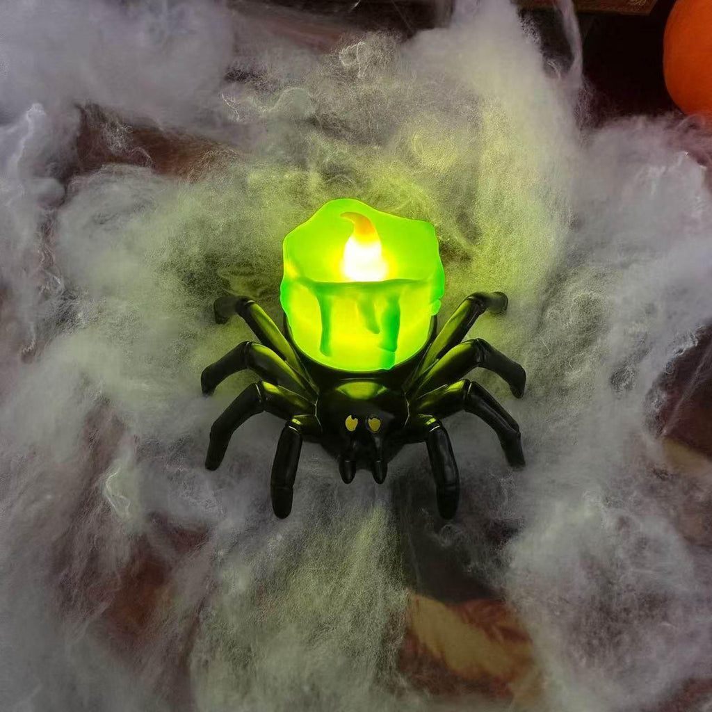 Halloween Pumpkin Spider Candle Light – Creepy Glow - ZA-Zola