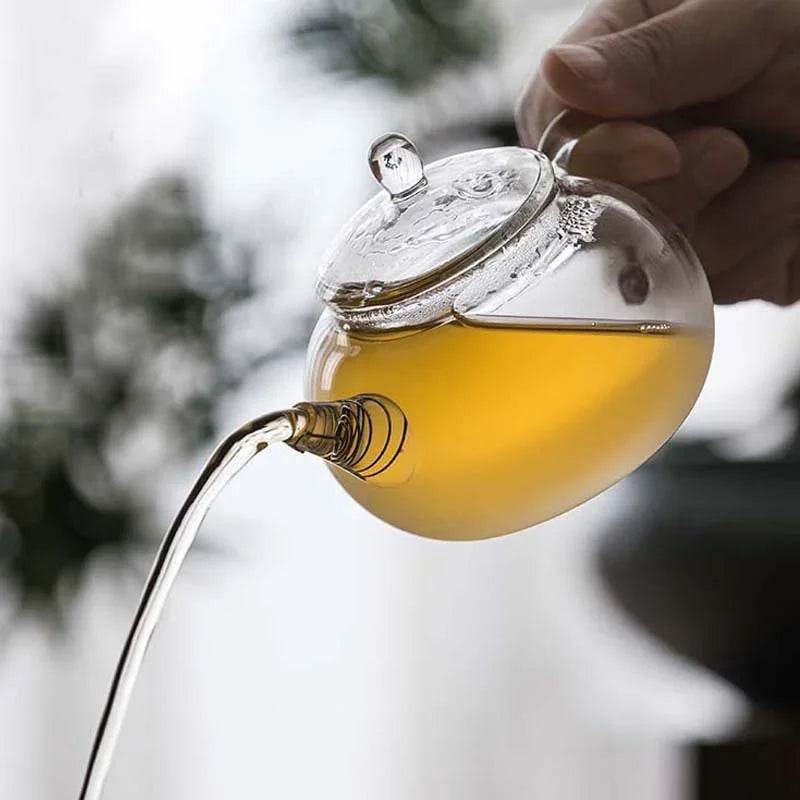 Small Glass Teapot For One | Heat-Resistant Japanese Style - ZA-Zola
