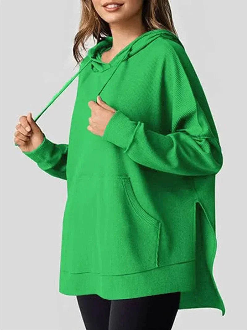 Women's Long Sleeve Pocket Pullover Sweatshirt - ZA-Zola