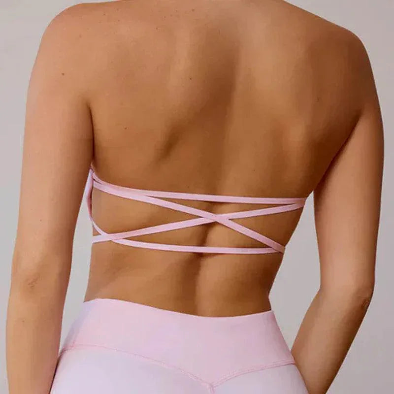 Beauty Back Yoga Tube Top Vest – Sports Workout Tank - ZA-Zola