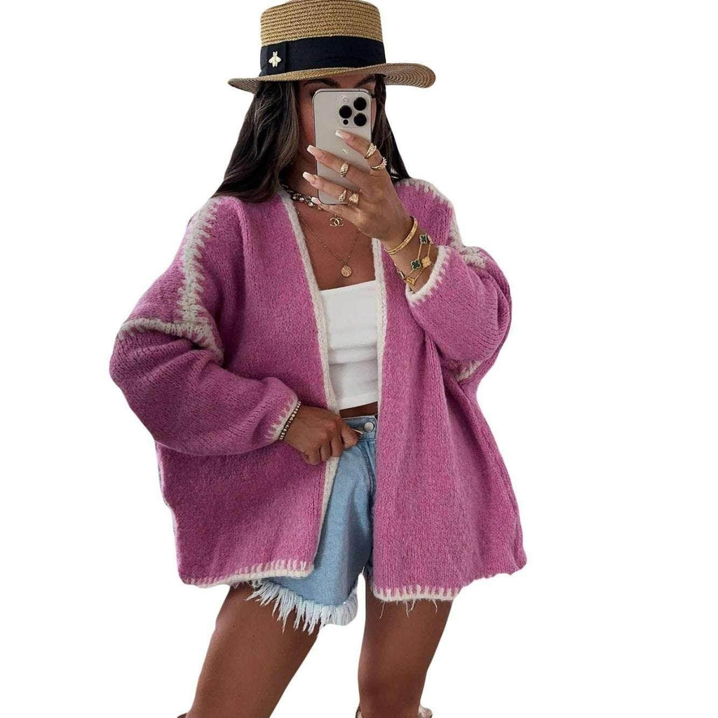 Cozy Chunky Knit Cardigan – Soft & Slouchy Vibes - ZA-Zola