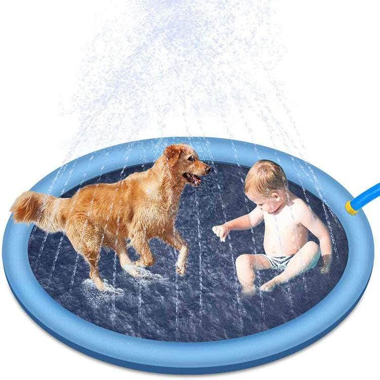 Non-Slip Splash Pad for Kids & Pets – 150cm Fun - ZA-Zola