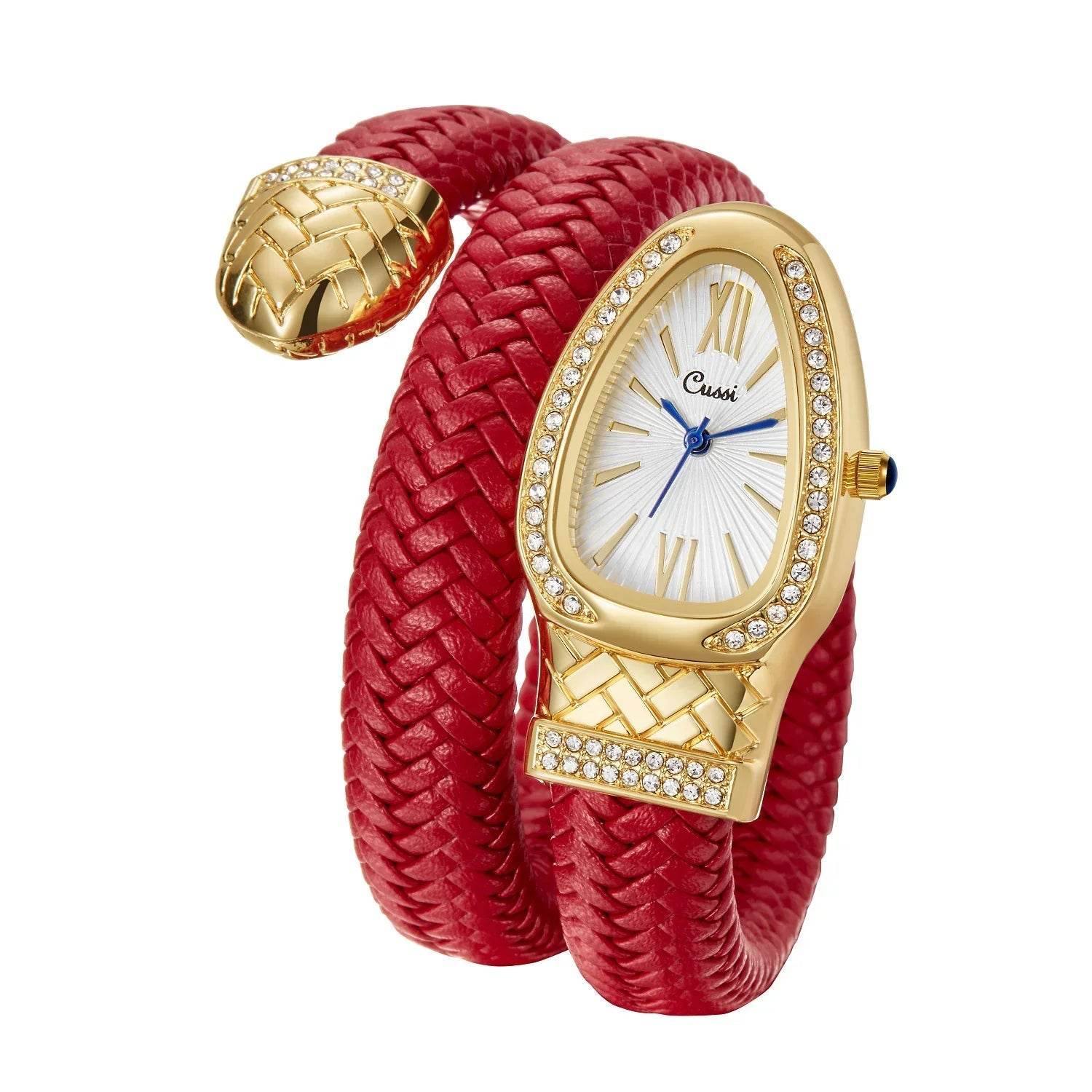 Snake Fashion Quartz Watch – Stylish Leather Strap Design - ZA-Zola