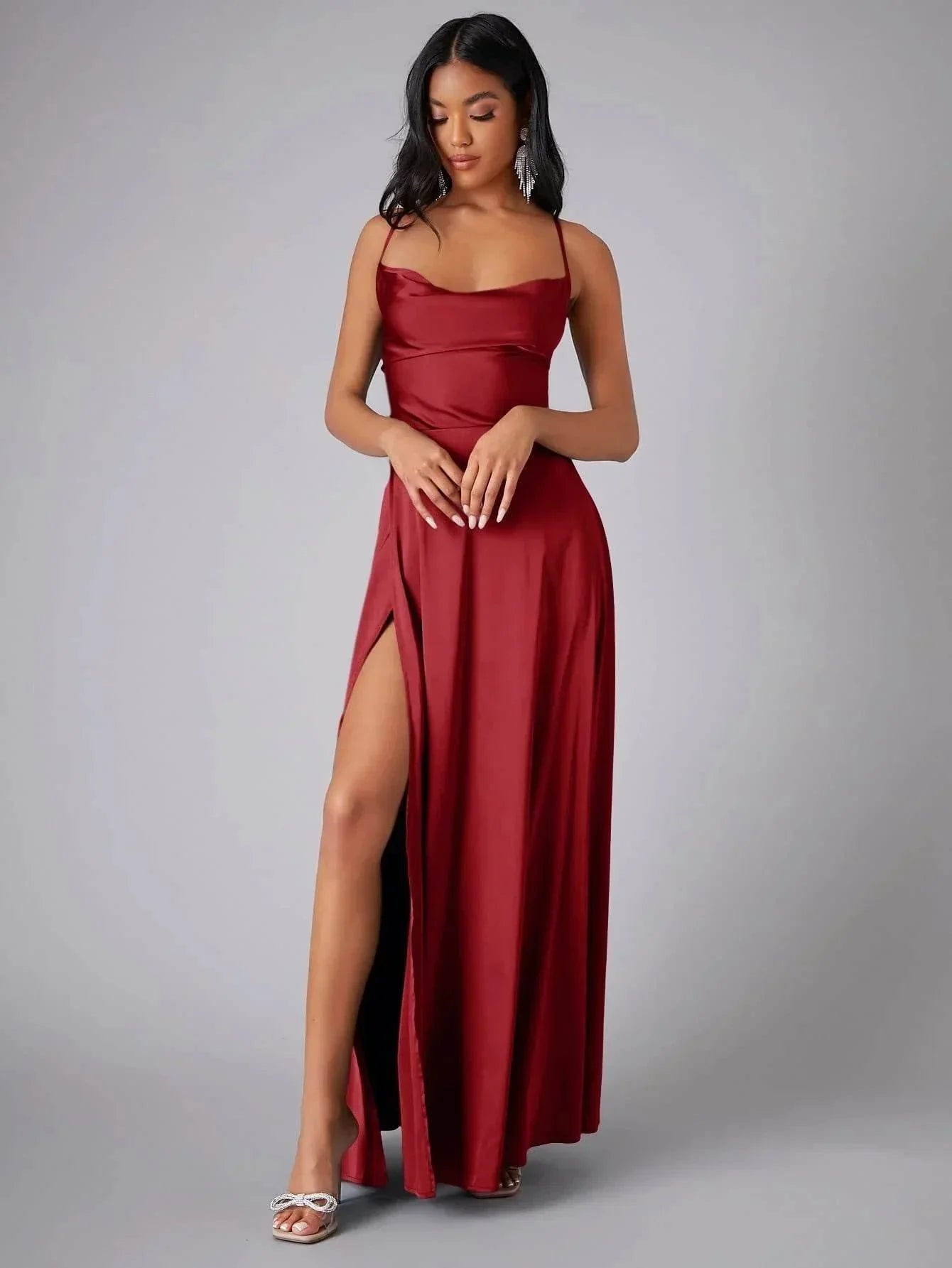 Backless Slim Fit Dress – S-3XL, 14 Colors - ZA-Zola