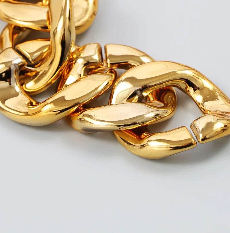 Gold Thick Chain Waist Chain – Casual Style for Women - ZA-Zola