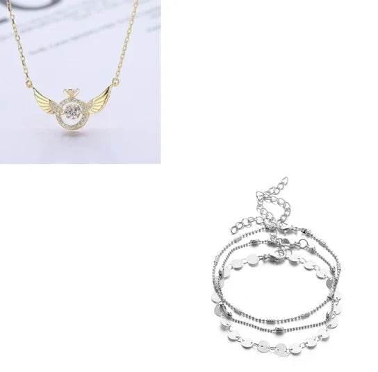 Elegant Angel Wings Necklace – Light Luxury Style - ZA-Zola