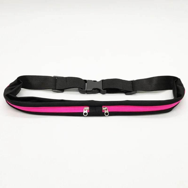 Slim Sports Waist Bag with Double Pocket – Running Belt Phone Pack for Outdoor Fitness - ZA-Zola