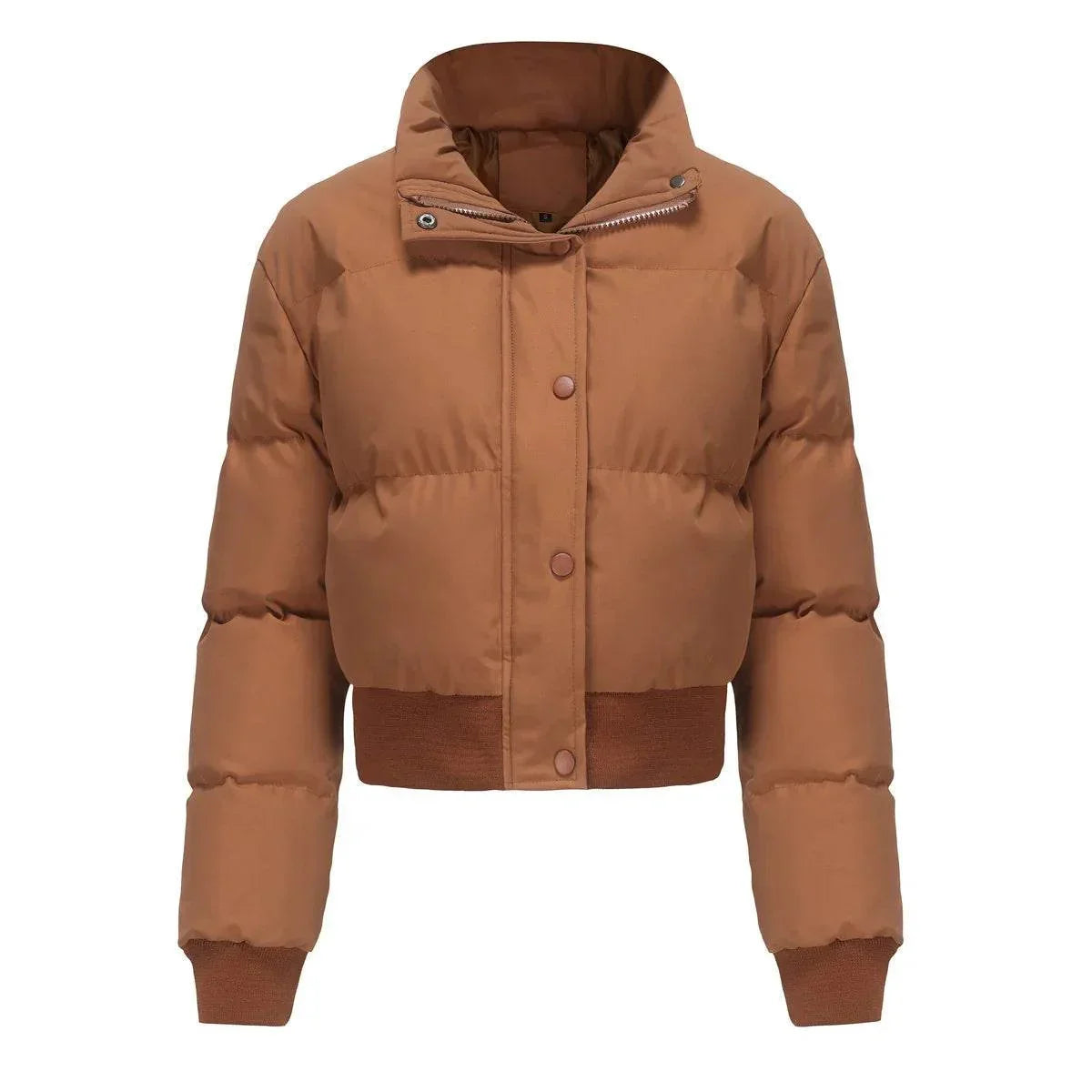 Shop Women’s Short High Collar Warm Coat – Stylish Winter - ZA-Zola