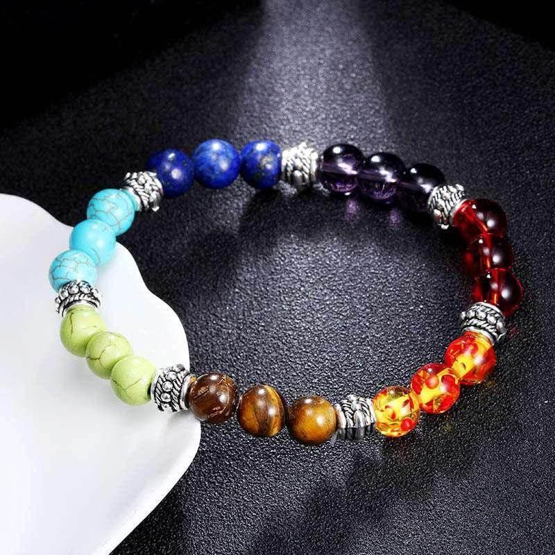 Chakra Energy Yoga Bracelet with Natural Stones - ZA-Zola