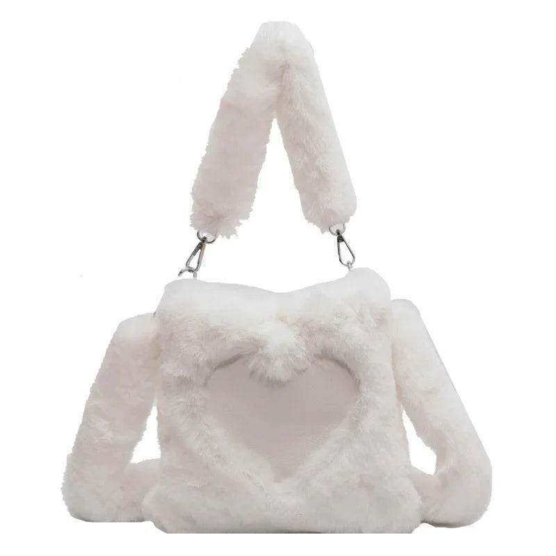 Winter Plush Tote Shoulder Bag | Women's Cozy Handbag - ZA-Zola