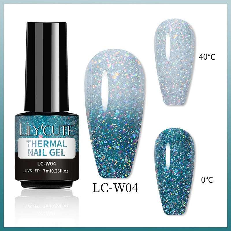 Temperature Change Glitter UV Nail Polish - ZA-Zola