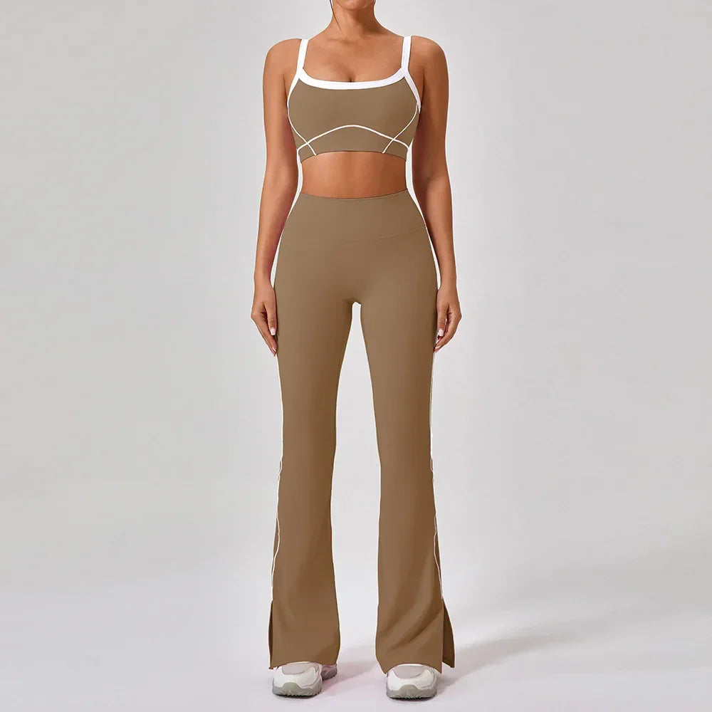 Women Yoga Fitness Set Spaghetti Strap Activewear - ZA-Zola