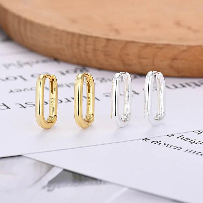 Lux U-Shaped Earrings for Women, Gold & Silver - ZA-Zola
