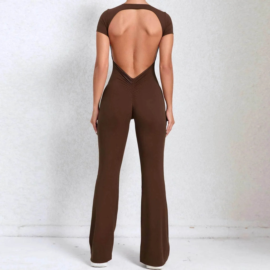 Bare Back Yoga Fitness Jumpsuit – 7 Colors - ZA-Zola