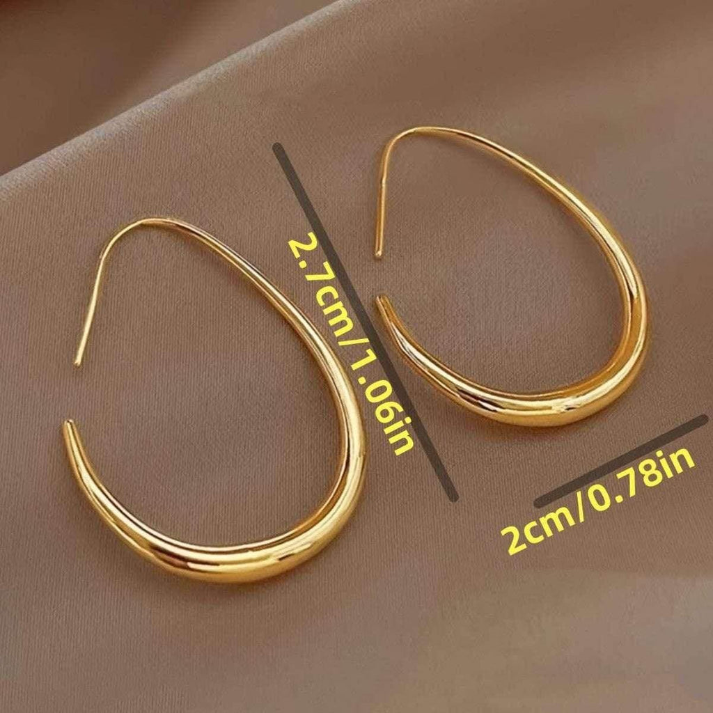 Retro Teardrop Earrings for Women – Gold & Silver - ZA-Zola