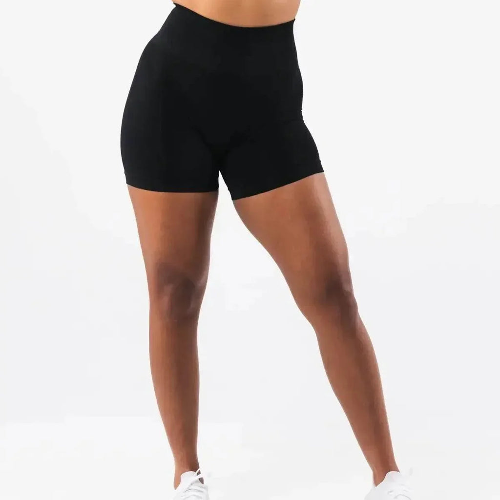 High-Waist Gym Shorts - Slimming & Moisture-Wicking - ZA-Zola