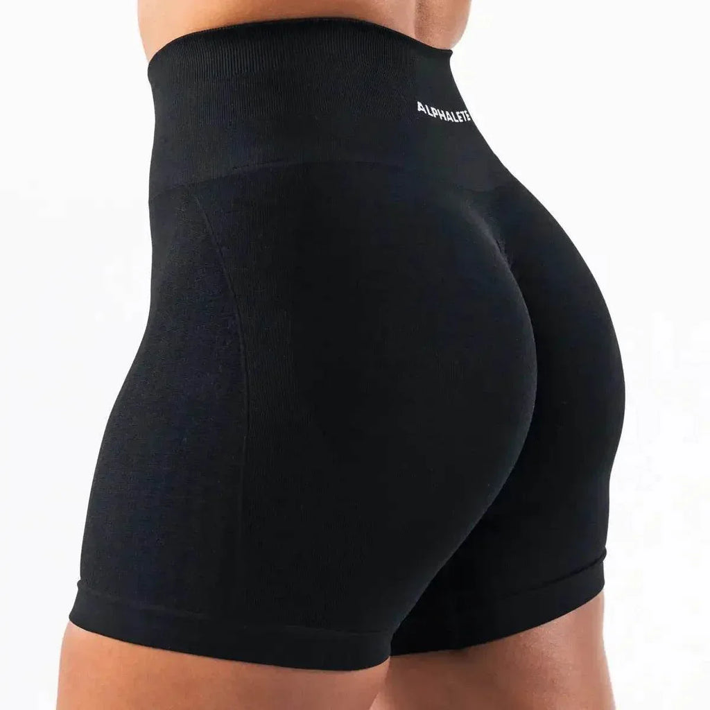 High-Waist Gym Shorts - Slimming & Moisture-Wicking - ZA-Zola