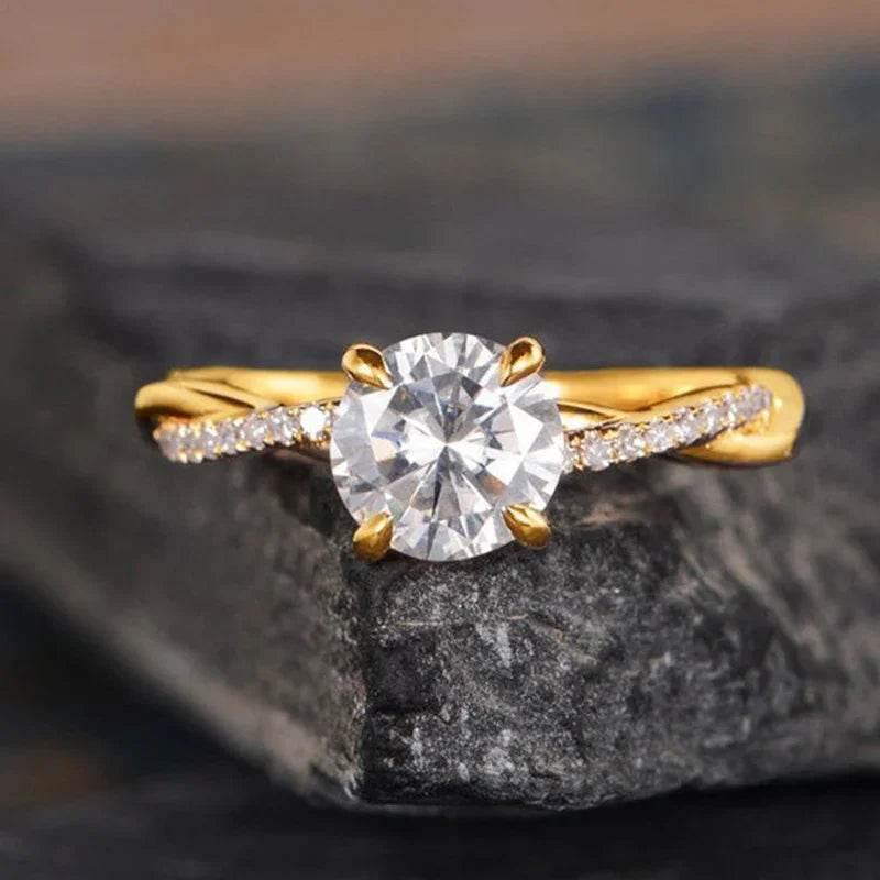 Simple 18K Plated Gold Ring – Elegant & Modern Style - ZA-Zola