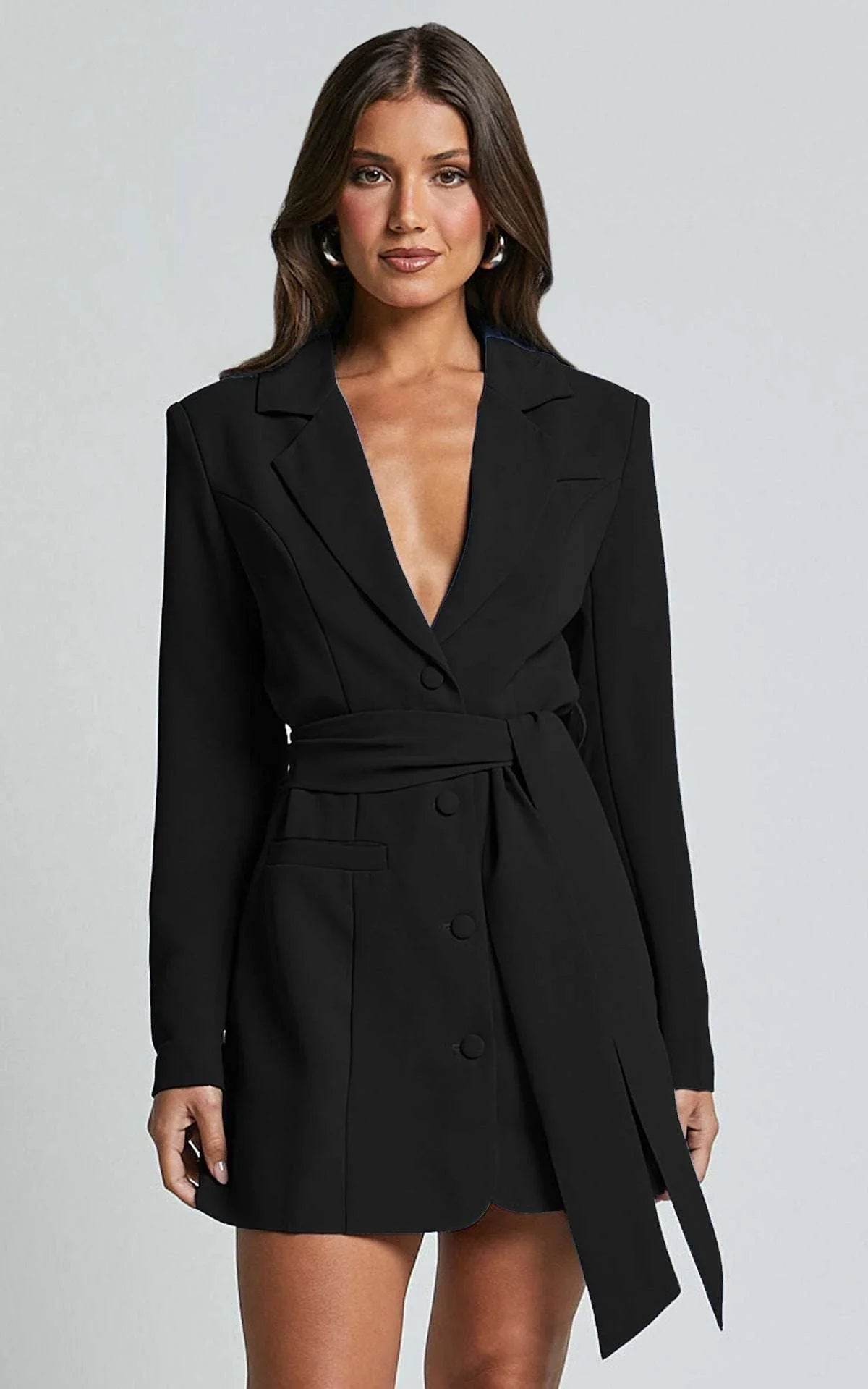 Lace-Up Slim Fit Streetwear Coat for Women - ZA-Zola