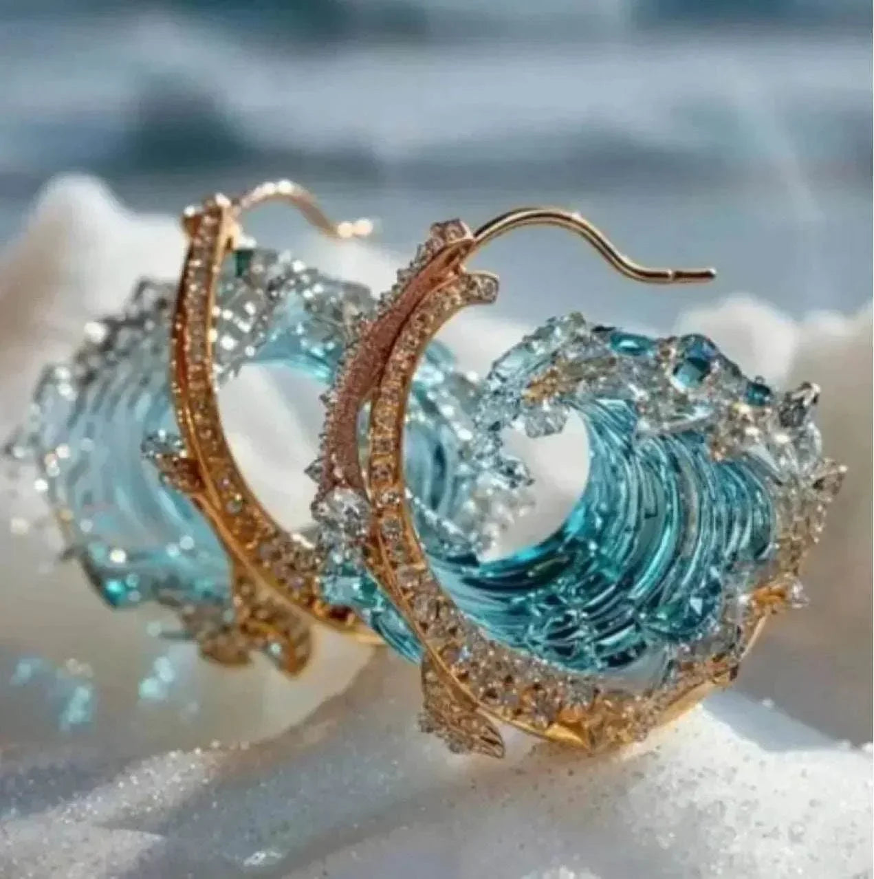 Sky Blue HAILANG Resin Earrings for Women - ZA-Zola