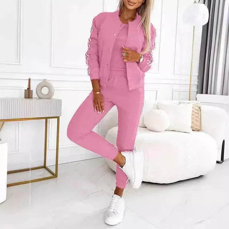 Women's Casual Three-Piece Matching Set - ZA-Zola