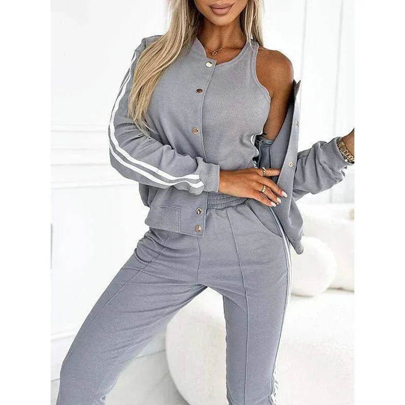 Women's Casual Three-Piece Matching Set - ZA-Zola