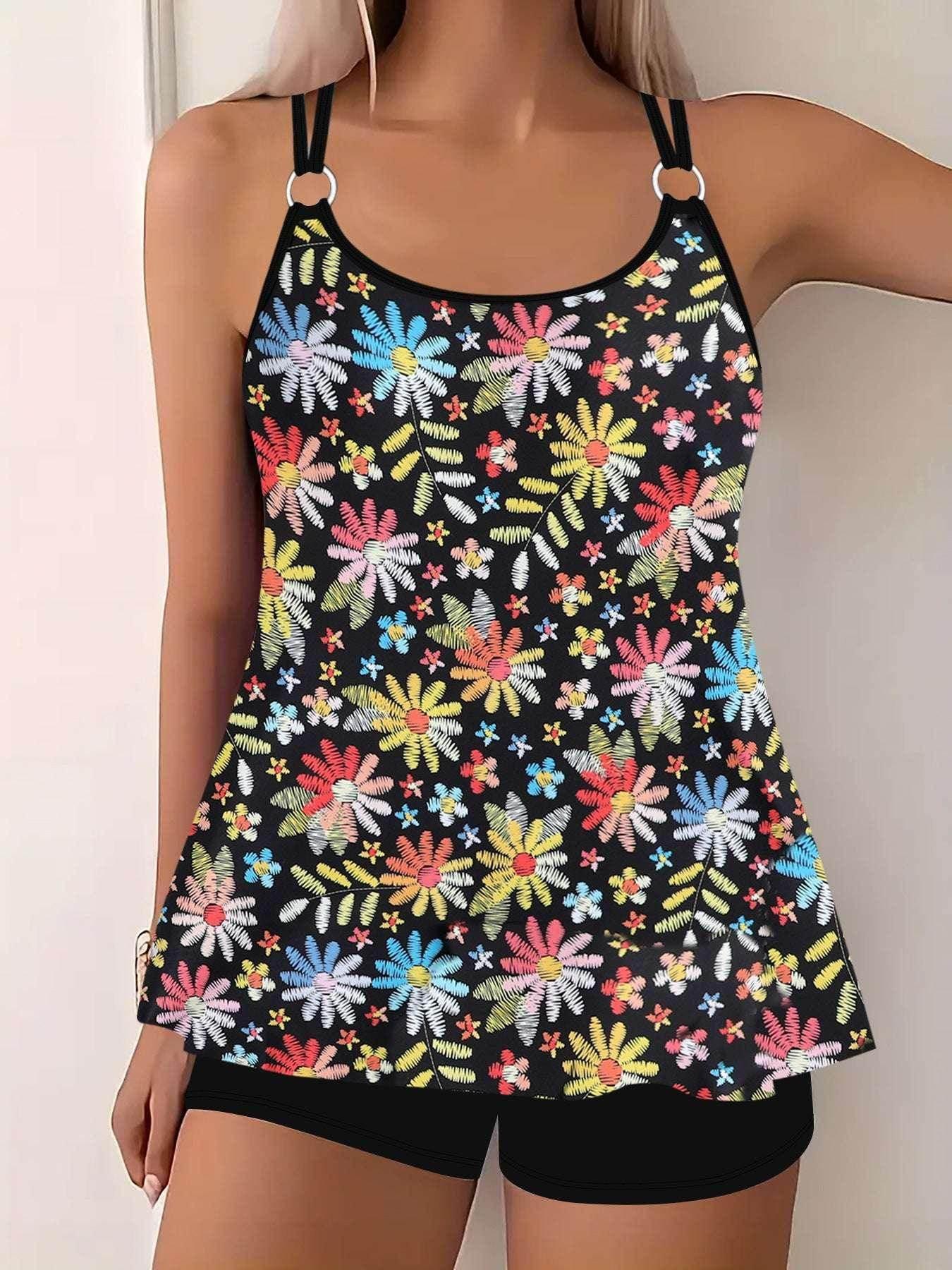 Women's Split Two-Piece Swimsuit – Vibrant & Sexy (S–5XL) - ZA-Zola