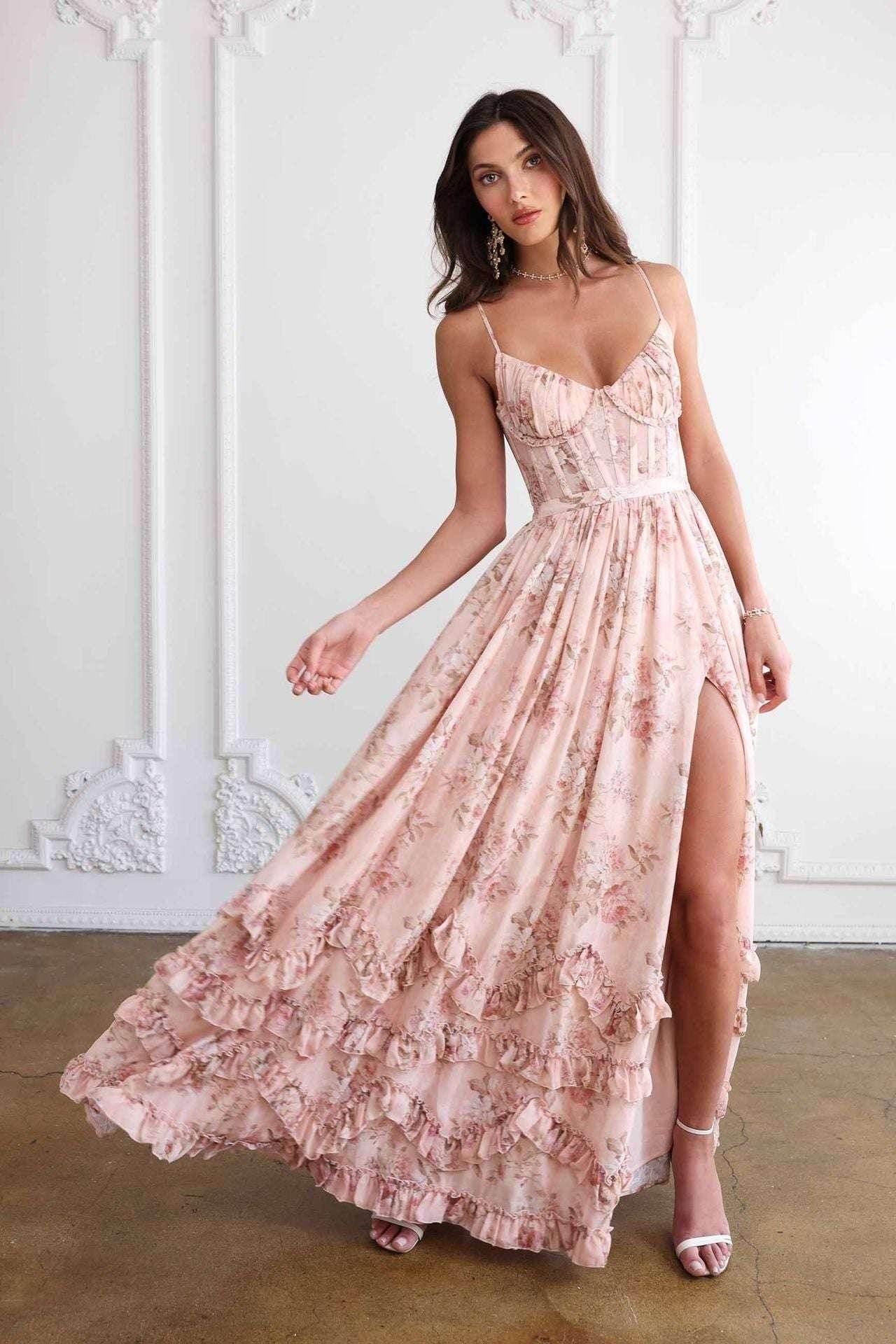 Floral Sling Backless Dress – Vacation-Ready Elegance - ZA-Zola