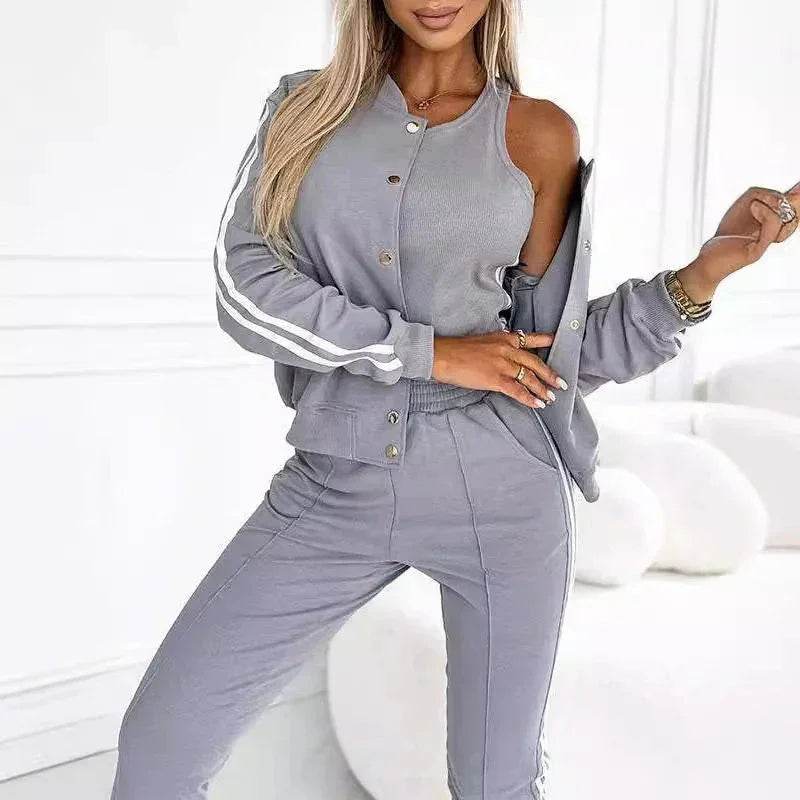 Women's Casual Three-Piece Matching Set - ZA-Zola