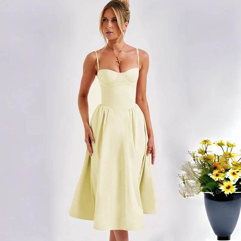 Slim Backless Sling Dress for Women - ZA-Zola