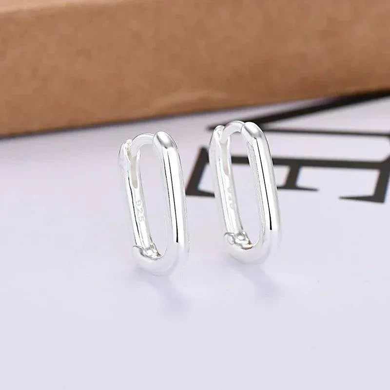 Lux U-Shaped Earrings for Women, Gold & Silver - ZA-Zola